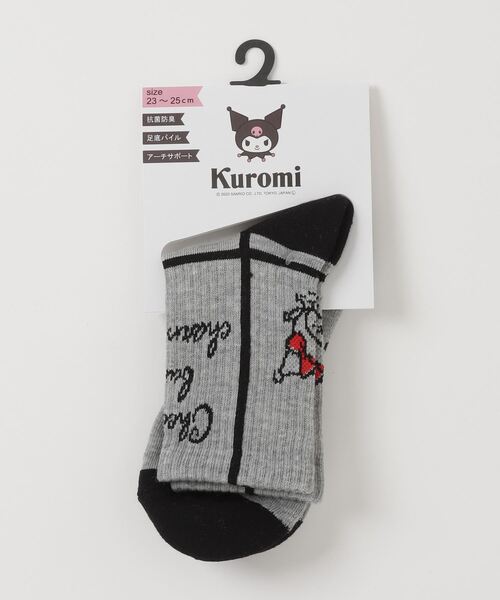 sanrio(サンリオ)の「sanrio ハローキティクルーソックス(ソックス/靴下・レディース・ホワイト/ブラック/グレー/ホワイト系その他/グレー系その他・23)」の5枚目の写真