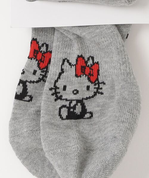 sanrio(サンリオ)の「sanrio ハローキティクルーソックス(ソックス/靴下・レディース・ホワイト/ブラック/グレー/ホワイト系その他/グレー系その他・23)」の6枚目の写真