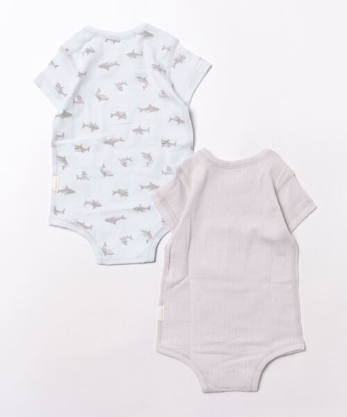 petit main（プティマイン）の「【オーガニック】ボディスーツ（肌着・キッズ・ピンク/レモンイエロー/ブルーグレー/ライトグリーン・80ｃｍ/70cm）」の5枚目の写真