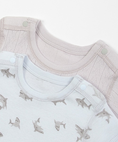 petit main（プティマイン）の「【オーガニック】ボディスーツ（肌着・キッズ・ピンク/レモンイエロー/ブルーグレー/ライトグリーン・80ｃｍ/70cm）」の16枚目の写真