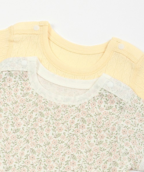 petit main（プティマイン）の「【オーガニック】ボディスーツ（肌着・キッズ・ピンク/レモンイエロー/ブルーグレー/ライトグリーン・80ｃｍ/70cm）」の17枚目の写真