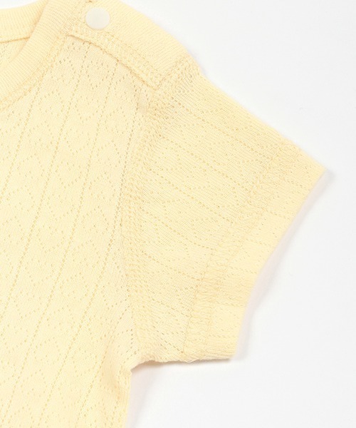 petit main（プティマイン）の「【オーガニック】ボディスーツ（肌着・キッズ・ピンク/レモンイエロー/ブルーグレー/ライトグリーン・80ｃｍ/70cm）」の18枚目の写真