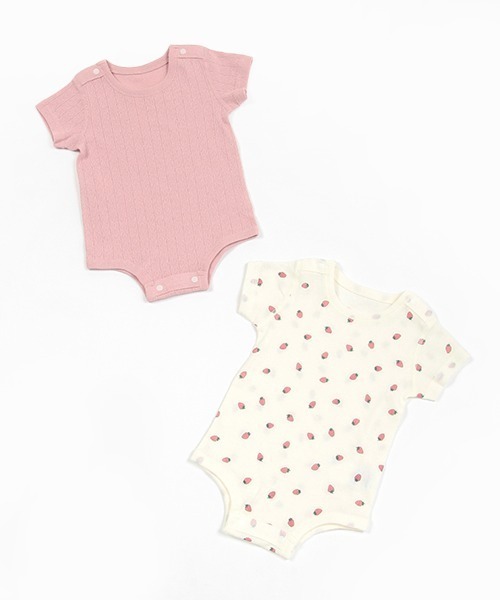 petit main（プティマイン）の「【オーガニック】ボディスーツ（肌着・キッズ・ピンク/レモンイエロー/ブルーグレー/ライトグリーン・80ｃｍ/70cm）」の9枚目の写真