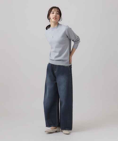 DRESKIP(ドレスキップ)の「◆サスティナブルデニムカーブパンツ(デニムパンツ・レディース・サックスブルー/ブルー系その他・02/03/04)」の18枚目の写真