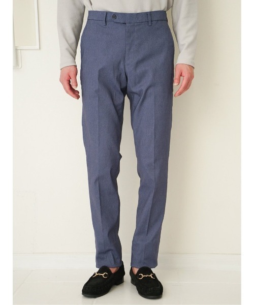 タカキュー クロスストレッチ ノータックビジネスパンツ カルゼ青（スラックス）｜TAKA-Q（タカキュー）