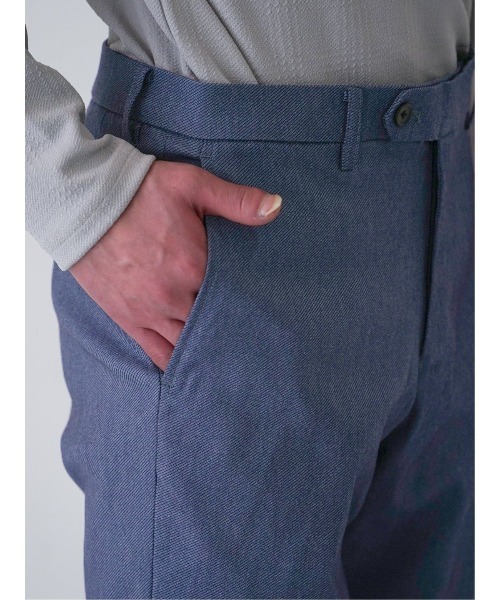 タカキュー クロスストレッチ ノータックビジネスパンツ カルゼ青（スラックス）｜TAKA-Q（タカキュー）