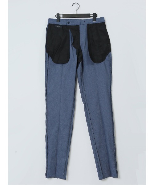 タカキュー クロスストレッチ ノータックビジネスパンツ カルゼ青（スラックス）｜TAKA-Q（タカキュー）