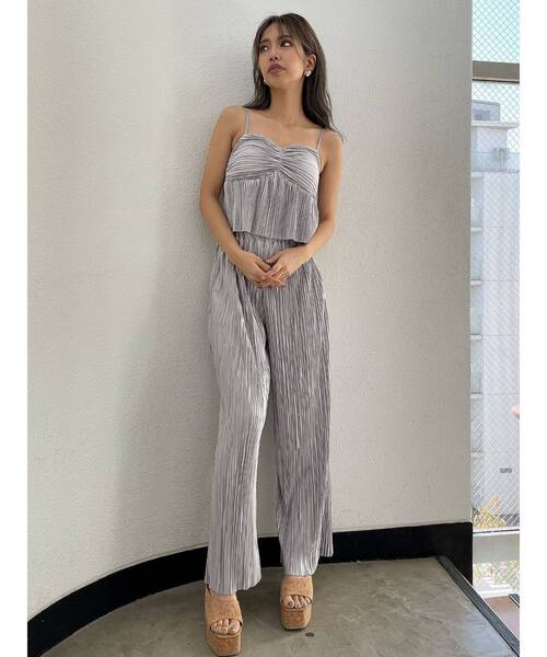 GYDA（ジェイダ）の「サテンプリーツワイドパンツ（その他パンツ・レディース・ライトグレー/ブラック/その他1・FREE）」の12枚目の写真