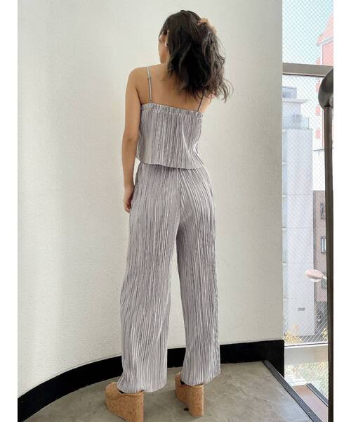 GYDA（ジェイダ）の「サテンプリーツワイドパンツ（その他パンツ・レディース・ライトグレー/ブラック/その他1・FREE）」の13枚目の写真