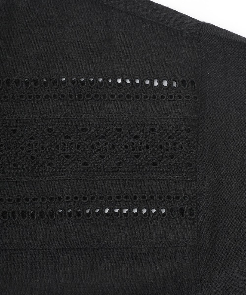 チチカカ（チチカカ）の「Rico カットワークエンブロイダリーシャツ（シャツ/ブラウス・レディース・ブラック/パープル/ナチュラル・FREE）」の19枚目の写真