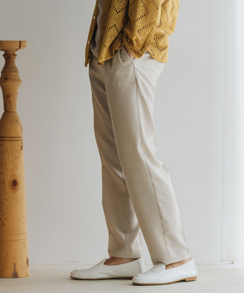 EDIFICE（エディフィス）の「RT スラブオックス イージーパンツ（スラックス・メンズ・ブラック/アイボリー/ブラウン/ブルー・SMALL/MEDIUM/LARGE）」の6枚目の写真