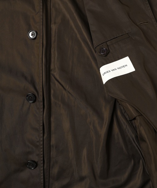 DRIES VAN NOTEN（ドリスヴァンノッテン）の「RANKLES 8210 M.W.COAT KHAKI（ステンカラーコート・メンズ・カーキ・M/S）」の5枚目の写真