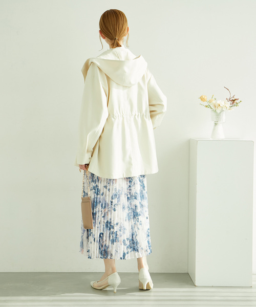 ROPE' PICNIC(ロペピクニック)の「花柄ジャガードプリーツスカート(スカート・レディース・ホワイト系その他/ピンク・38)」の5枚目の写真