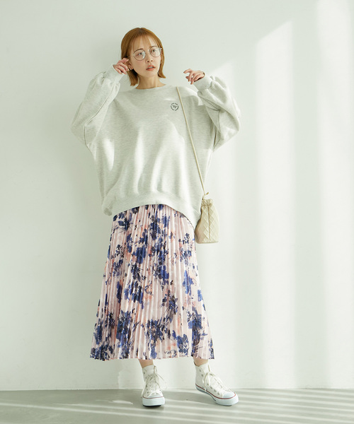ROPE' PICNIC(ロペピクニック)の「花柄ジャガードプリーツスカート(スカート・レディース・ホワイト系その他/ピンク・38)」の10枚目の写真