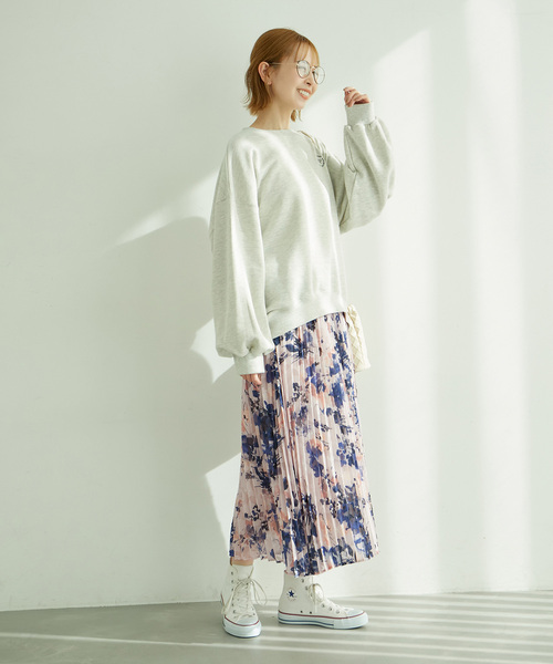 ROPE' PICNIC(ロペピクニック)の「花柄ジャガードプリーツスカート(スカート・レディース・ホワイト系その他/ピンク・38)」の12枚目の写真