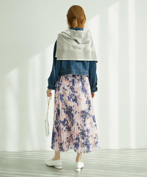 ROPE' PICNIC(ロペピクニック)の「花柄ジャガードプリーツスカート(スカート・レディース・ホワイト系その他/ピンク・38)」の16枚目の写真