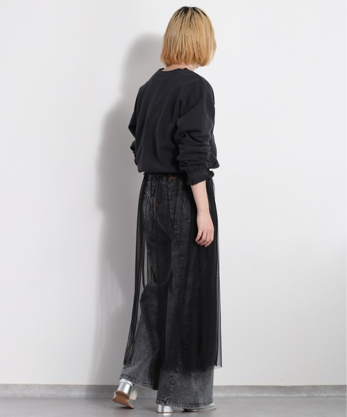 cepo(セポ)の「フリルピグメントスウェット(スウェット・レディース・ライム/チャコール/ラベンダー/ベージュ・M)」の13枚目の写真