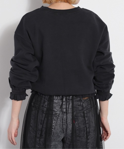 cepo(セポ)の「フリルピグメントスウェット(スウェット・レディース・ライム/チャコール/ラベンダー/ベージュ・M)」の8枚目の写真