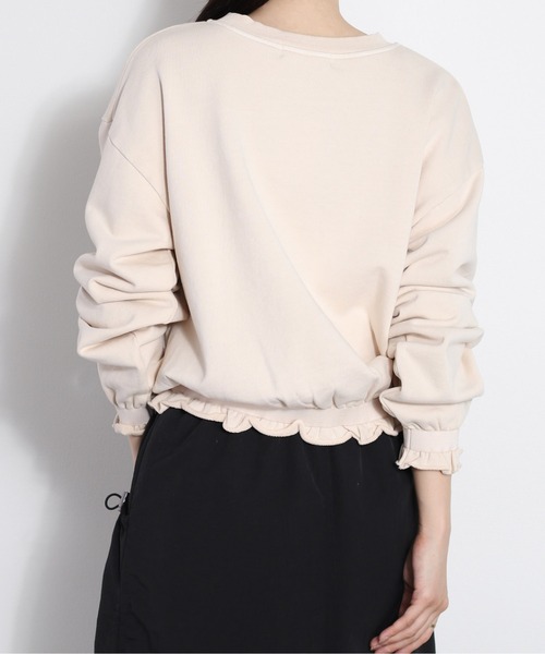 cepo(セポ)の「フリルピグメントスウェット(スウェット・レディース・ライム/チャコール/ラベンダー/ベージュ・M)」の18枚目の写真