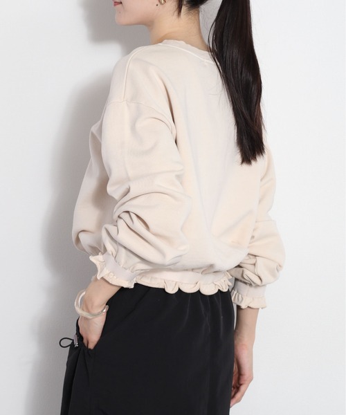 cepo(セポ)の「フリルピグメントスウェット(スウェット・レディース・ライム/チャコール/ラベンダー/ベージュ・M)」の19枚目の写真