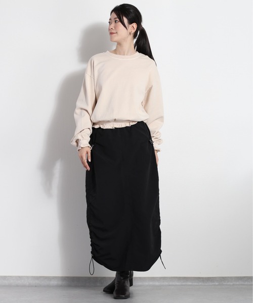 cepo(セポ)の「フリルピグメントスウェット(スウェット・レディース・ライム/チャコール/ラベンダー/ベージュ・M)」の21枚目の写真