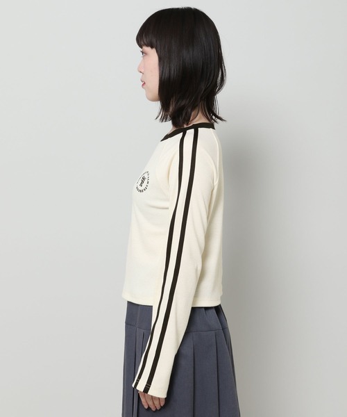 3.3 Field Trip （3.3フィールドトリップ）の「3.3 Field Trip／ラインロングスリーブT 2100058（Tシャツ/カットソー・レディース・アイボリー/ブラック・FREE）」の9枚目の写真