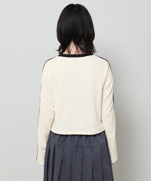 3.3 Field Trip （3.3フィールドトリップ）の「3.3 Field Trip／ラインロングスリーブT 2100058（Tシャツ/カットソー・レディース・アイボリー/ブラック・FREE）」の10枚目の写真