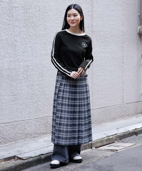 3.3 Field Trip （3.3フィールドトリップ）の「3.3 Field Trip／ラインロングスリーブT 2100058（Tシャツ/カットソー・レディース・アイボリー/ブラック・FREE）」の18枚目の写真