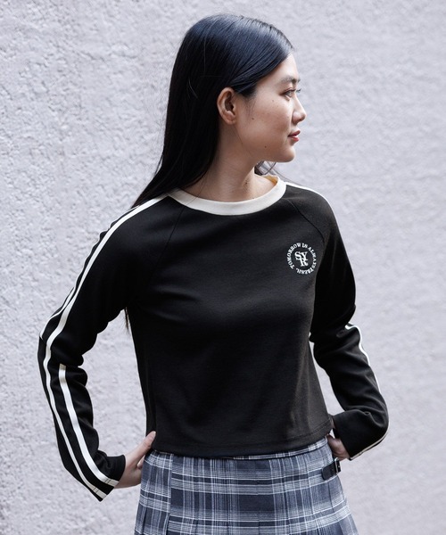 3.3 Field Trip （3.3フィールドトリップ）の「3.3 Field Trip／ラインロングスリーブT 2100058（Tシャツ/カットソー・レディース・アイボリー/ブラック・FREE）」の20枚目の写真