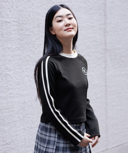 3.3 Field Trip （3.3フィールドトリップ）の「3.3 Field Trip／ラインロングスリーブT 2100058（Tシャツ/カットソー・レディース・アイボリー/ブラック・FREE）」の21枚目の写真