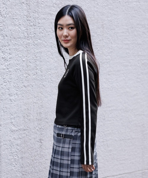 3.3 Field Trip （3.3フィールドトリップ）の「3.3 Field Trip／ラインロングスリーブT 2100058（Tシャツ/カットソー・レディース・アイボリー/ブラック・FREE）」の22枚目の写真