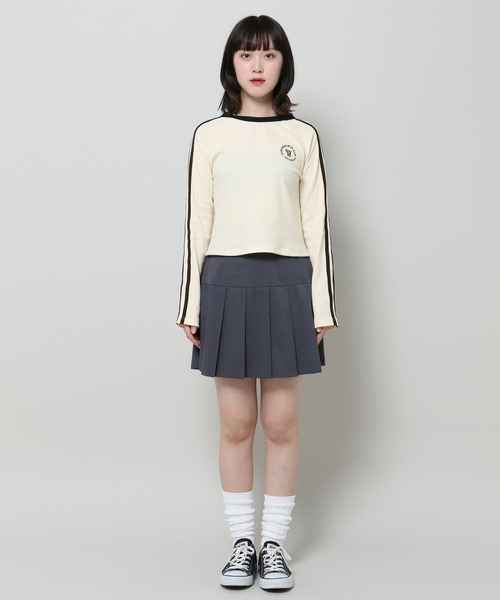 3.3 Field Trip （3.3フィールドトリップ）の「3.3 Field Trip／ラインロングスリーブT 2100058（Tシャツ/カットソー・レディース・アイボリー/ブラック・FREE）」の7枚目の写真