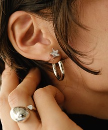 ANOH | スタービジューフープピアス(ピアス（両耳用）)