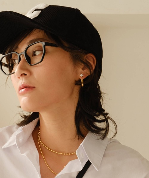 ANOH（アノー）の「スタービジューフープピアス（ピアス（両耳用）・レディース・ゴールド/シルバー・FREE）」の8枚目の写真