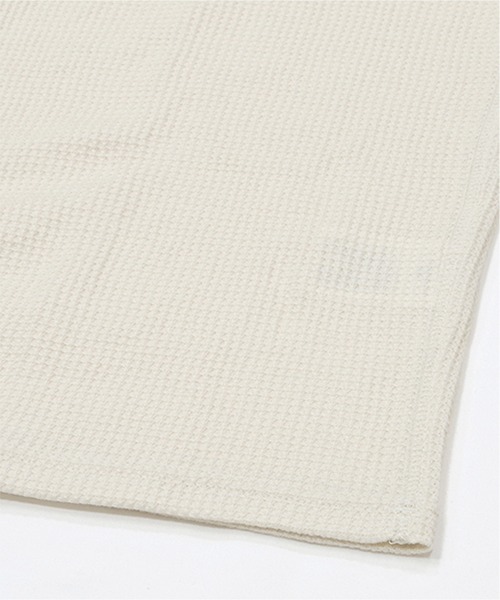 JEMORGAN（ジェーイーモーガン）の「【JEMORGAN / ジェーイーモーガン】ワッフルヘンリーネック　パック入り半袖Tシャツ（Tシャツ/カットソー・メンズ・ネイビー/ホワイト/ブラック/カーキ/ナチュラル/杢グレー・M/L/XL）」の16枚目の写真