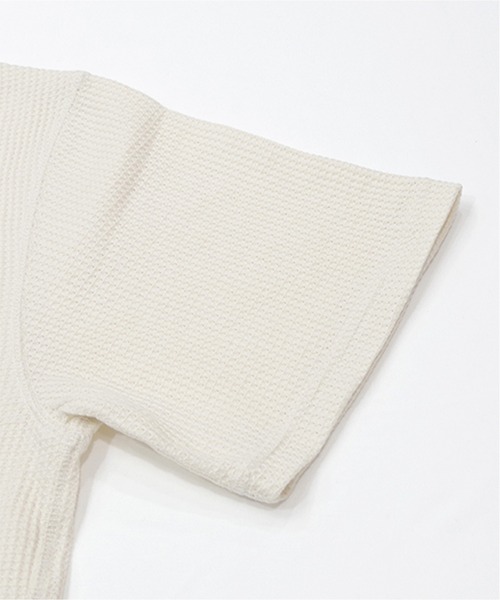 JEMORGAN（ジェーイーモーガン）の「【JEMORGAN / ジェーイーモーガン】ワッフルヘンリーネック　パック入り半袖Tシャツ（Tシャツ/カットソー・メンズ・ネイビー/ホワイト/ブラック/カーキ/ナチュラル/杢グレー・M/L/XL）」の17枚目の写真