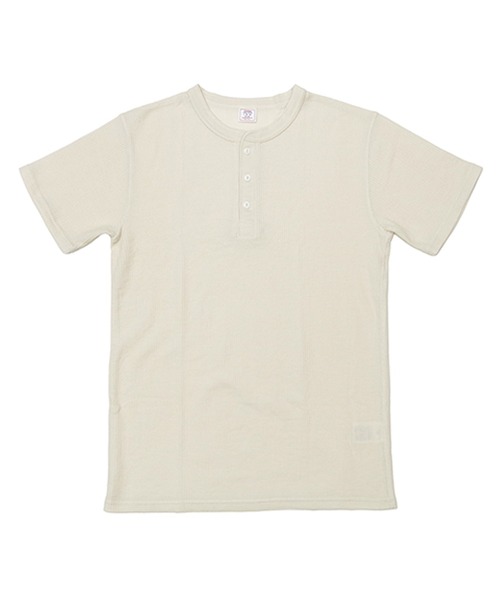 JEMORGAN（ジェーイーモーガン）の「【JEMORGAN / ジェーイーモーガン】ワッフルヘンリーネック　パック入り半袖Tシャツ（Tシャツ/カットソー・メンズ・ネイビー/ホワイト/ブラック/カーキ/ナチュラル/杢グレー・M/L/XL）」の14枚目の写真