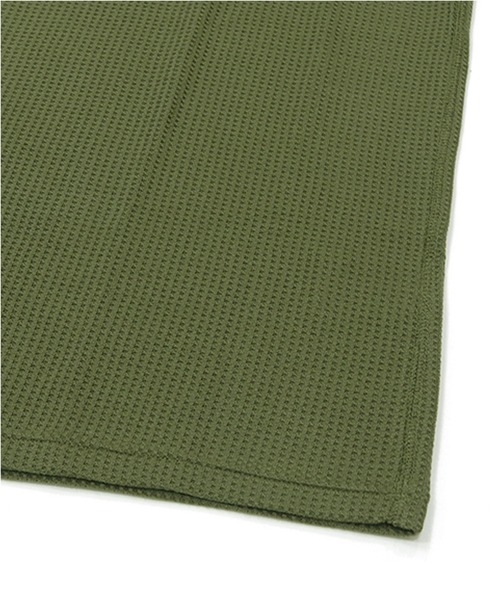 JEMORGAN（ジェーイーモーガン）の「【JEMORGAN / ジェーイーモーガン】ワッフルヘンリーネック　パック入り半袖Tシャツ（Tシャツ/カットソー・メンズ・ネイビー/ホワイト/ブラック/カーキ/ナチュラル/杢グレー・M/L/XL）」の21枚目の写真