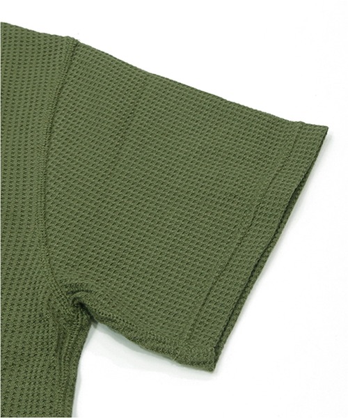 JEMORGAN（ジェーイーモーガン）の「【JEMORGAN / ジェーイーモーガン】ワッフルヘンリーネック　パック入り半袖Tシャツ（Tシャツ/カットソー・メンズ・ネイビー/ホワイト/ブラック/カーキ/ナチュラル/杢グレー・M/L/XL）」の22枚目の写真