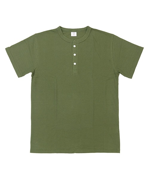 JEMORGAN（ジェーイーモーガン）の「【JEMORGAN / ジェーイーモーガン】ワッフルヘンリーネック　パック入り半袖Tシャツ（Tシャツ/カットソー・メンズ・ネイビー/ホワイト/ブラック/カーキ/ナチュラル/杢グレー・M/L/XL）」の19枚目の写真