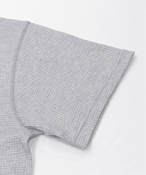 JEMORGAN（ジェーイーモーガン）の「【JEMORGAN / ジェーイーモーガン】ワッフルヘンリーネック　パック入り半袖Tシャツ（Tシャツ/カットソー・メンズ・ネイビー/ホワイト/ブラック/カーキ/ナチュラル/杢グレー・M/L/XL）」の12枚目の写真