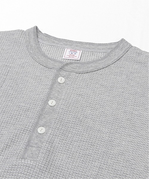 JEMORGAN（ジェーイーモーガン）の「【JEMORGAN / ジェーイーモーガン】ワッフルヘンリーネック　パック入り半袖Tシャツ（Tシャツ/カットソー・メンズ・ネイビー/ホワイト/ブラック/カーキ/ナチュラル/杢グレー・M/L/XL）」の9枚目の写真