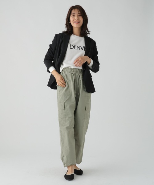 Elura（エルーラ）の「2WAYカーゴパンツ／989595（カーゴパンツ・レディース・アイボリー/グリーン系その他・FREE）」の3枚目の写真