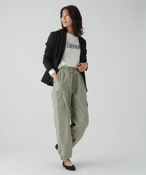 Elura（エルーラ）の「2WAYカーゴパンツ／989595（カーゴパンツ・レディース・アイボリー/グリーン系その他・FREE）」の5枚目の写真