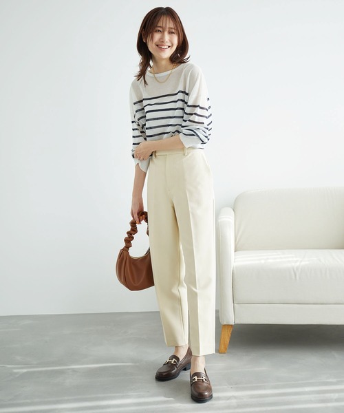 ROPE' PICNIC（ロペピクニック）の「カラーテーパードパンツ（その他パンツ・レディース・オフホワイト/ネイビー/ピンク・38/36/40）」の5枚目の写真