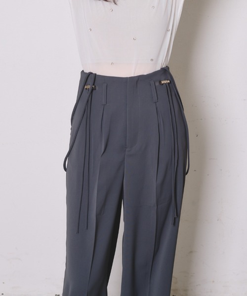 paravion（パラビオン）の「ドロストサスペンダースラックス（スラックス・レディース・グレー/ブラック・S/M/L）」の9枚目の写真