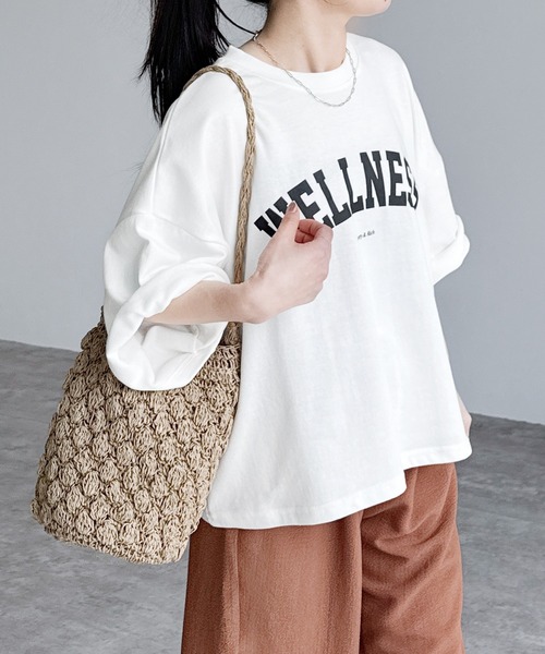 reca(レカ)の「【ZOZOTOWN限定】ロゴプリントTシャツ(Tシャツ/カットソー・レディース・ブラック/グレー/ホワイト/ホワイト系その他/グリーン・FREE)」の19枚目の写真