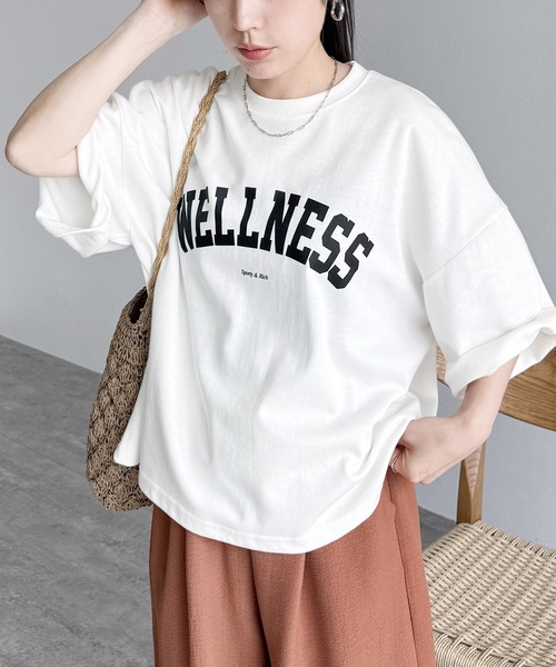 reca(レカ)の「【ZOZOTOWN限定】ロゴプリントTシャツ(Tシャツ/カットソー・レディース・ブラック/グレー/ホワイト/ホワイト系その他/グリーン・FREE)」の22枚目の写真