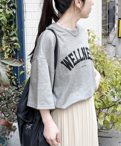 新品未使用品 カットソー Tシャツ 白 プリント ロゴプリント セール】ESPRITプリントTシャツ（Tシャツ/カットソー