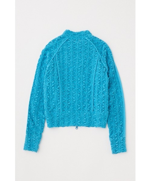 MOUSSY（マウジー）の「BUMPY LACE トラックジャケット（パーカー・レディース・ブラック/ブルー/ホワイト・FREE）」の12枚目の写真